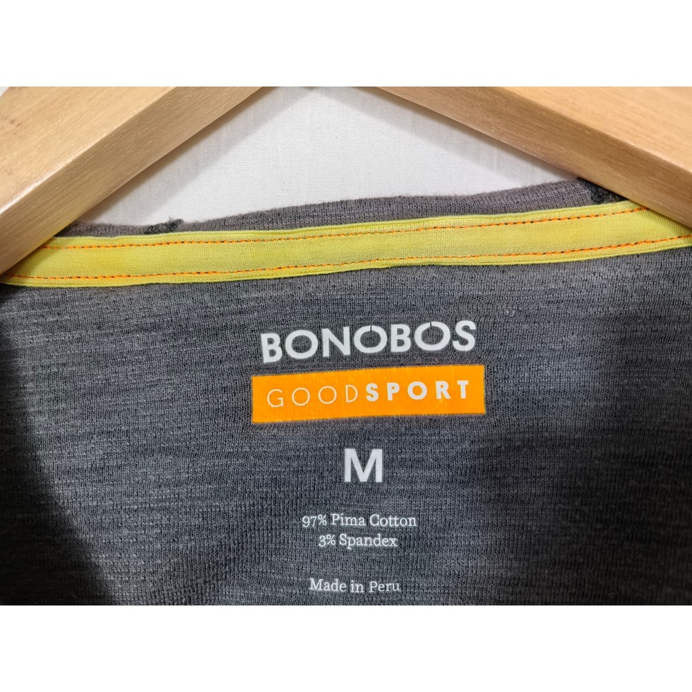 Bonobos GoodSport Hoodie M Charcoal Gray Quiet Luxury Athletic Pima Cotton - Picture 5 of 9